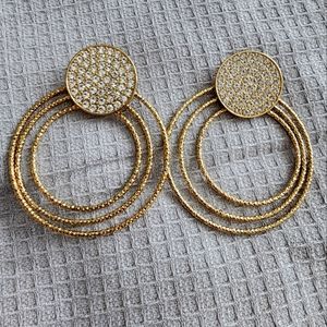 Gold hoop earrings